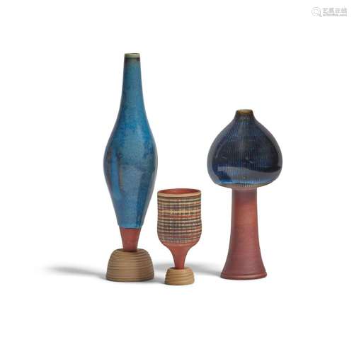 WILHELM KÅGE (1889-1960) Group of Three Vases1930sfor Gustav...