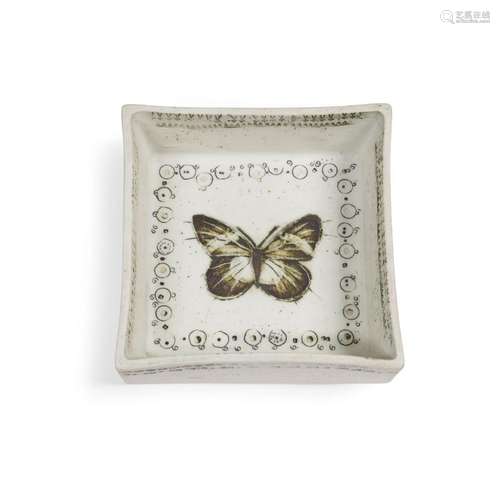 RUT BRYK (1916-1999) Butterfly Dish1950sfor Arabia, porcelai...