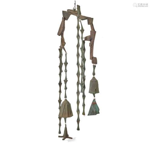 【W】PAOLO SOLERI (1919-1961) Massive Windbell1970spatinated b...