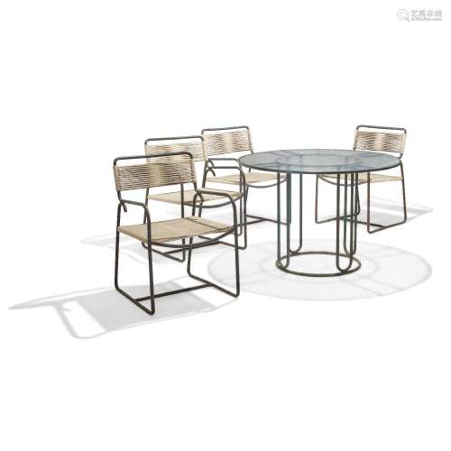 【W】WALTER LAMB (Active 1950s) Table and Four Chairsdesigned ...