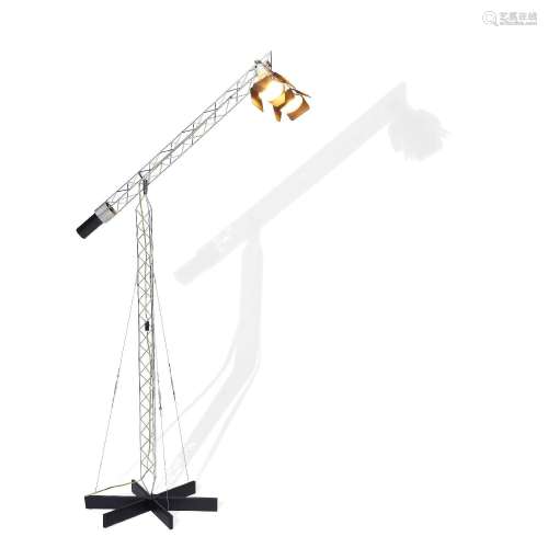 【W】CURTIS JERE (1910-2008) Crane Floor Lamp1973chromed, brus...