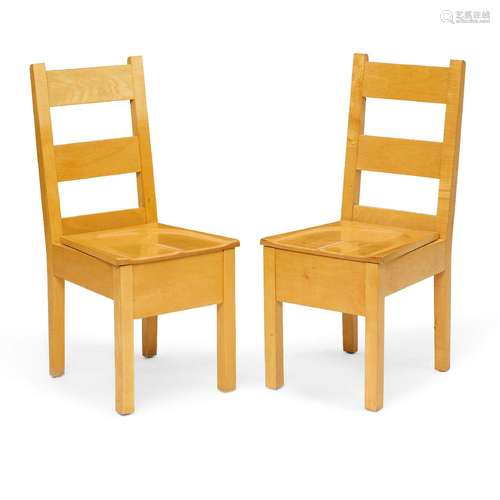 【W】ROY MCMAKIN (BORN 1965) Pair of Dining Chairs1990sfor Dom...