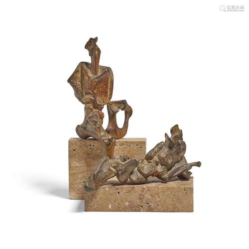 JAMES EDWARD RITCHIE (1929-2017) Duet1987bronze with light b...