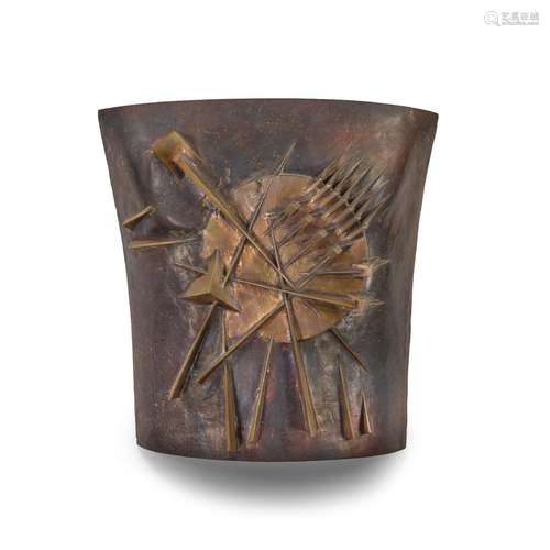 ARNALDO POMODORO (BORN 1926) Torso IV1983patinated bronze, w...