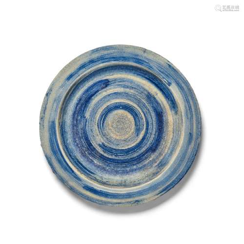 GLEN LUKENS (1887-1967) Large Shallow Bowlenameled stoneware...