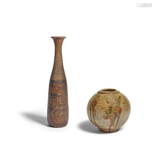 PAUL SOLDNER (1921-2011) Two Vasesglazed stoneware, the smal...