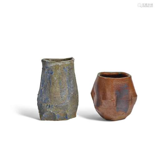 JOHN MASON (1927-2019) Vase and Bowlglazed stoneware, each s...