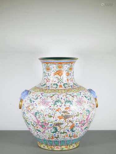 Large Chinese Repulic Period Famille Rose Vase