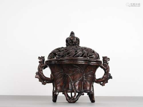 Chinese Antique Qing Agarwood Censer