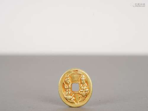 Chinese Antique Gold Coin
