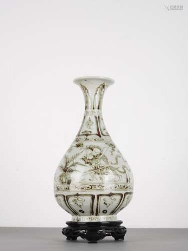Chinese Antique Underglaze Red Vase