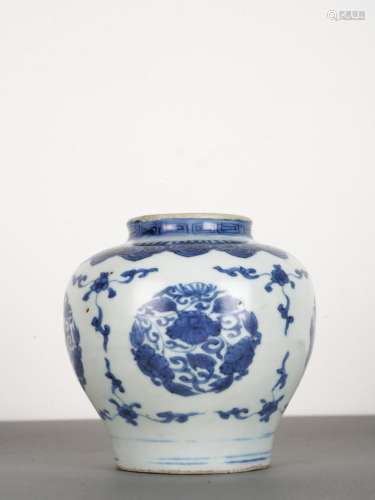 Chinese Antique Blue and White Jar