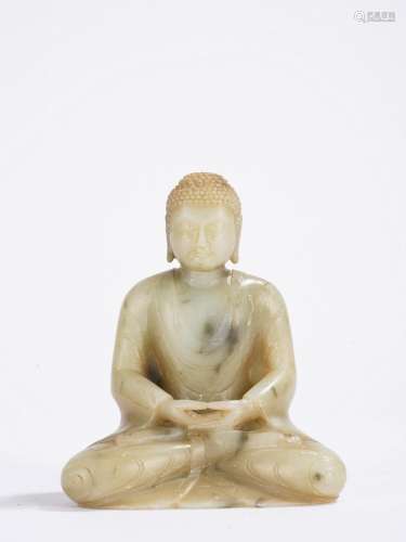 Chinese Antique Jade Sakyamuni Buddha