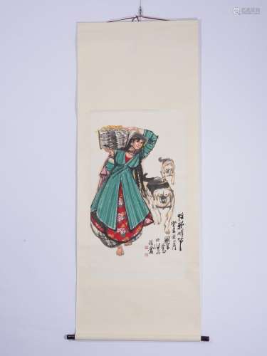 Shi Guoliang, Harvest, Hanging scroll