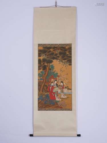 Leng Mei, Classical Figures, Hanging scroll