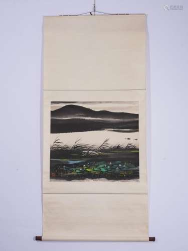 Lin Fengmian, Landscape, Hanging Scroll