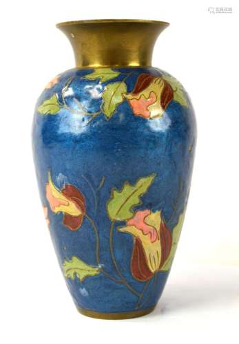 Chinese/French Cloisonne Vase