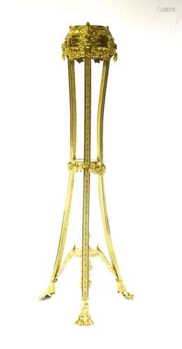 19th C. Tall Bronze Stand