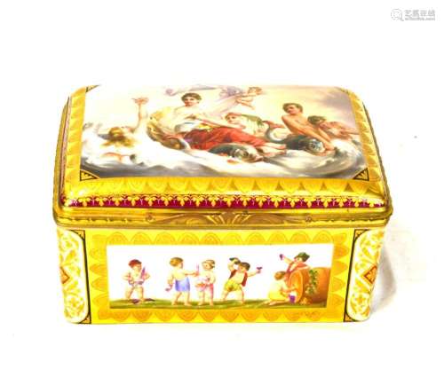 Fine Hand Painted Royal Vienna Box