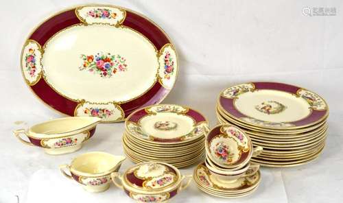 39 Pcs Myott Staffordshire Porcelain Dinnerware