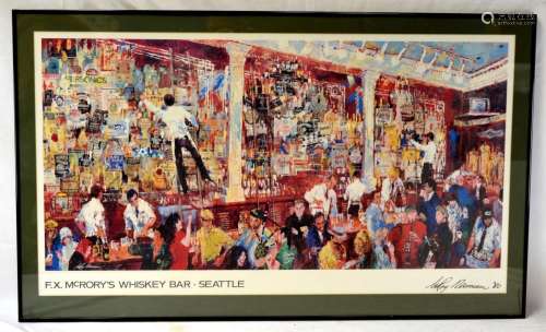 LeRoy Neiman Signed Autographed Poster