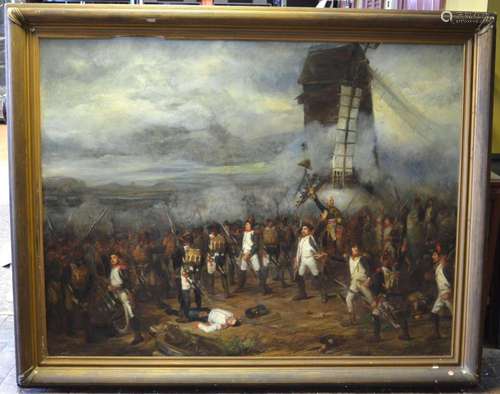 Important Oil Painting " The Battle of Valmy"