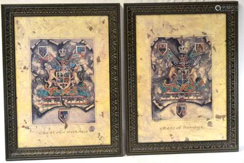 Pr Limited Edition Prints Crest of Honor & Courage