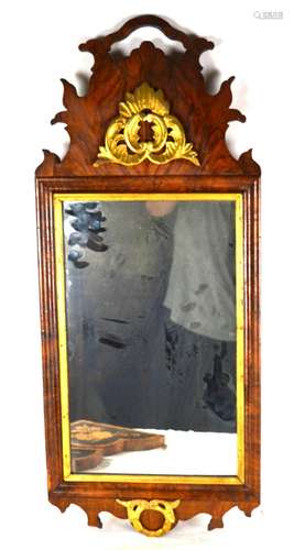 A Fine Chippendale Mahogany Mirror