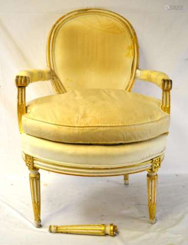 A Antique French Giltwood Armchair