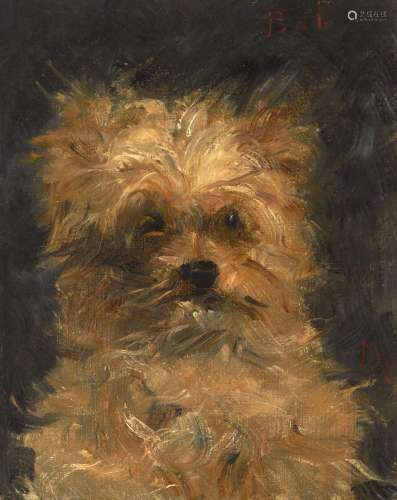 EDOUARD MANET (1832-1883) Tête du chien "Bob"