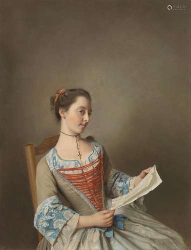 JEAN-ÉTIENNE LIOTARD (Geneva 1702-1789) ‘La liseuse’ (Portra...