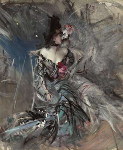 Giovanni Boldini (1842-1931) Ballerine Spagnole al Moulin Ro...