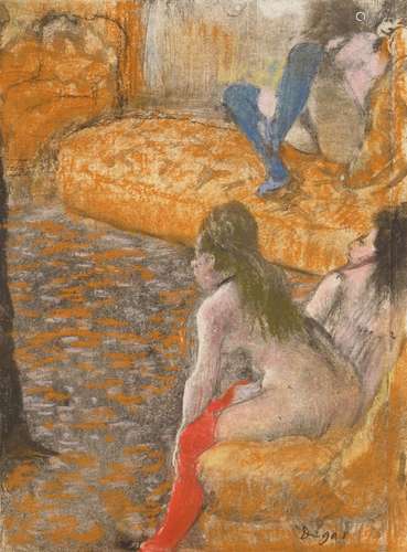 EDGAR DEGAS (1834-1917) Attente d'un client