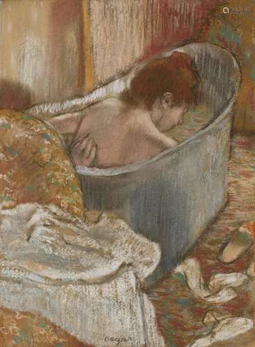 EDGAR DEGAS (1834-1917) Le Bain (Femme dans sa baignoire)