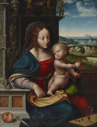 JOOS VAN CLEVE (?CLEVE 1485-1540 ANTWERP) The Madonna of the...