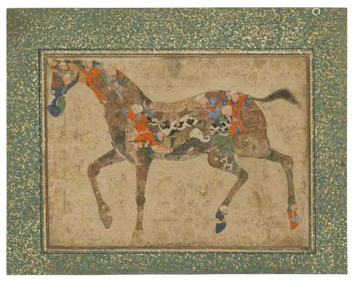 A COMPOSITE HORSE PROBABLY BUKHARA, UZBEKISTAN, CIRCA 1560-7...