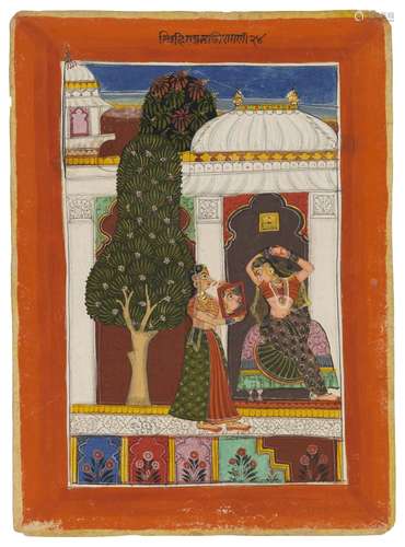 BEHAG RAGINI SIROHI, RAJASTHAN, INDIA, CIRCA 1690-1700