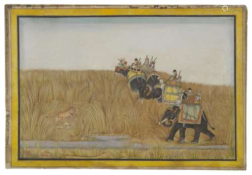 A TIGER HUNT LUCKNOW, INDIA, CIRCA 1810