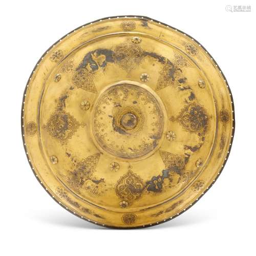 A GILT-COPPER ( TOMBAK) SHIELD ( KALKAN ) OTTOMAN TURKEY, LA...