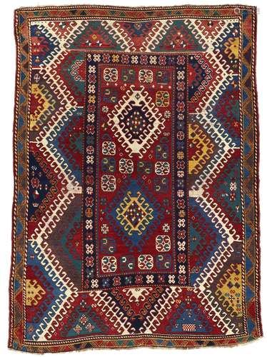 A BORJALU RUG KAZAK REGION, SOUTH CAUCASUS, CIRCA 1860