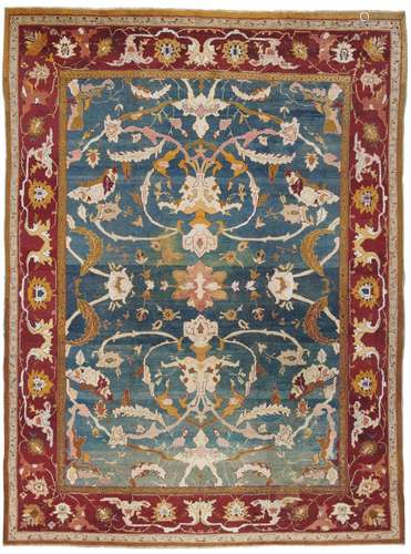 AN AMRITSAR CARPET NORTH INDIA, LATE 19TH CENTURY