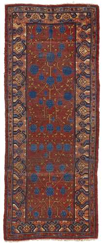 A KHOTAN RUG EAST TURKESTAN, MID 19TH CENTURY