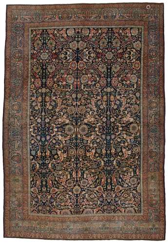 A TABRIZ CARPET NORTH WEST PERSIA, CIRCA 1890