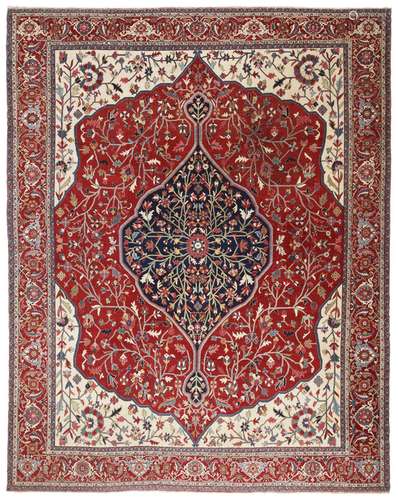 A HERIZ CARPET NORTH WEST PERSIA, CIRCA 1890