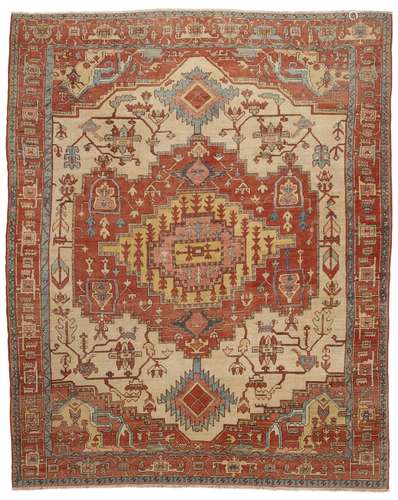 A HERIZ CARPET NORTH WEST PERSIA, CIRCA 1880