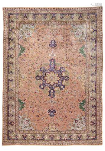 A SILK TABRIZ CARPET NORTH WEST PERSIA, EARLY 20TH CENTURY