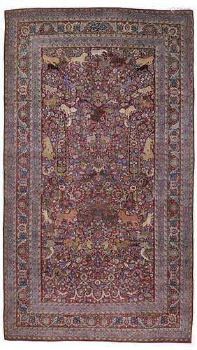 A MESHED CARPET SIGNED MAKHMALBAF, NORTH EAST PERSIA, CIRCA ...