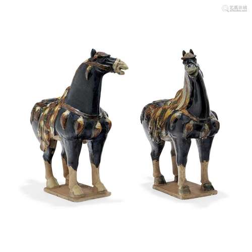 Two horses  China, Tang dinasty style, 20th Century