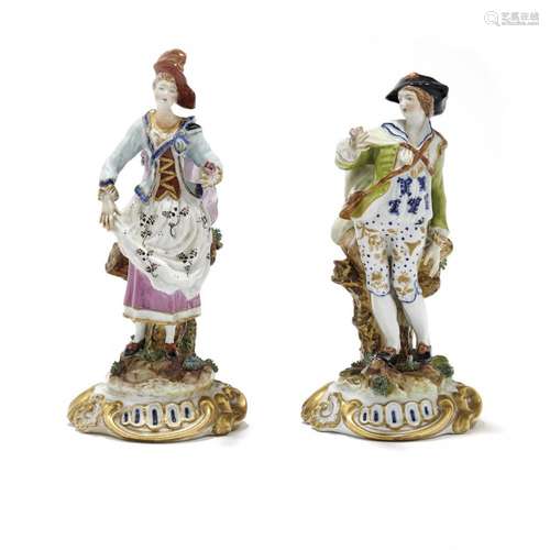 Pair of porcelain figures