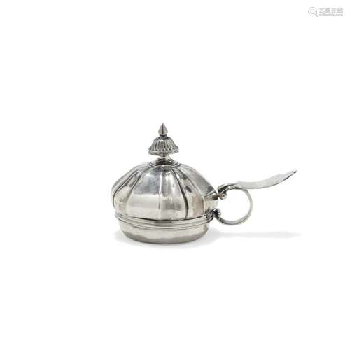 Silver chamber oil lamp  Venice, 18th Century